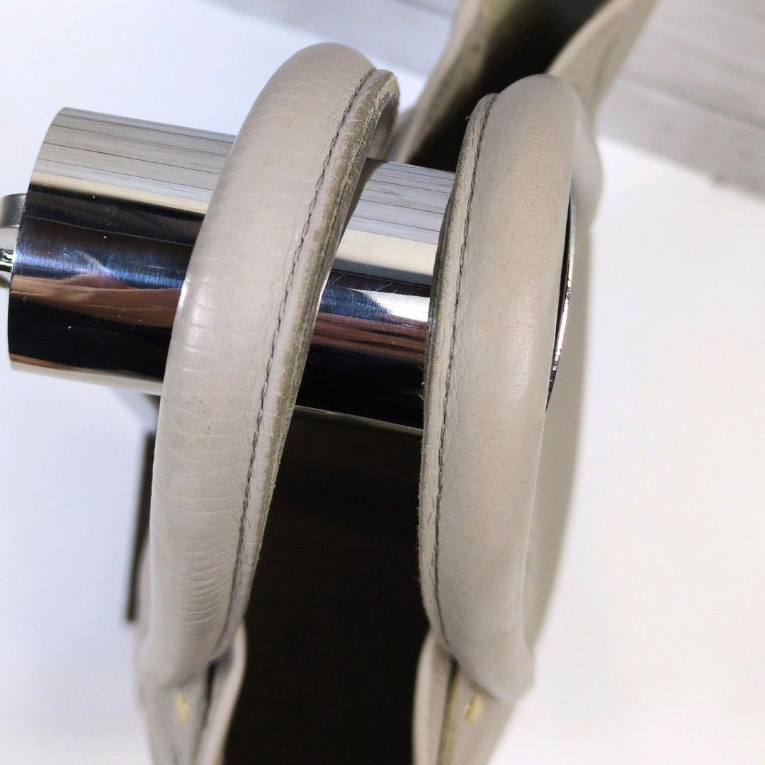 ヤングアンドオルセン プチレザートート ショルダーバッグ グレージュ 2way