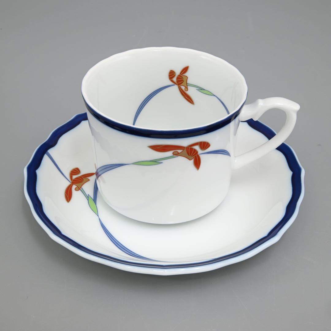 新品✨香蘭社 オーキッドレース　碗皿揃 ５客　1005-HC カップ＆ソーサー