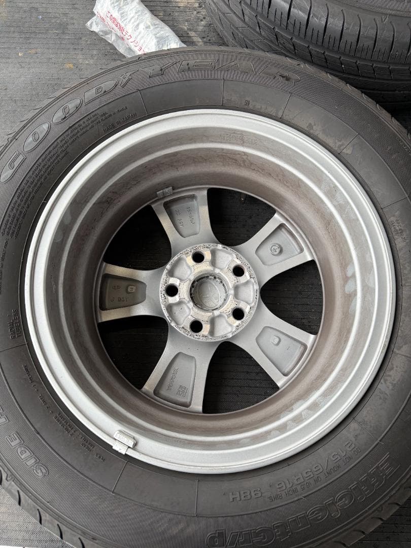 送料込み！アルファード30 純正 16インチ タイヤホイール セット ナット付き