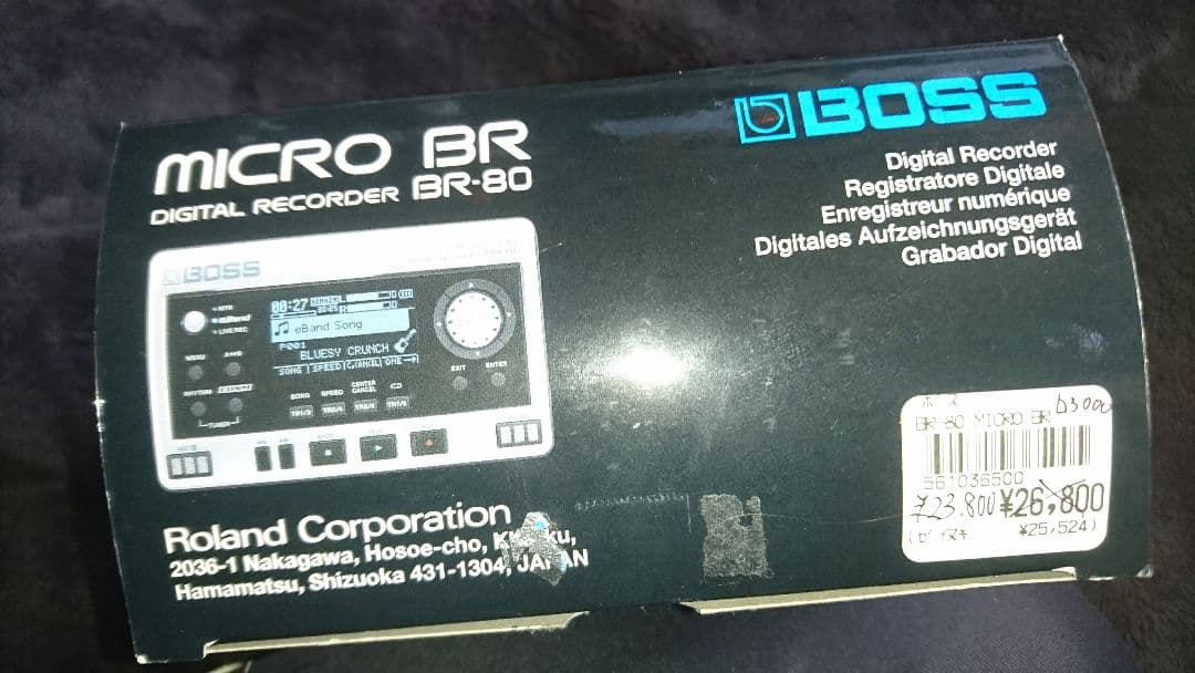 BOSS  BR-80 sonarx1LE 不具合無し