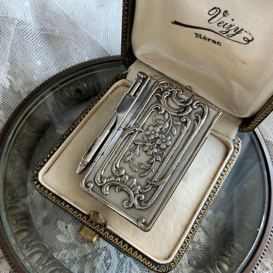 【A】フランスアンティーク　すずらん　カルネドバル　シルバープレート　ペンダント