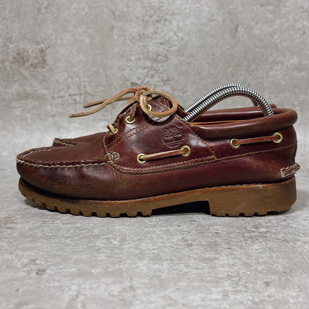人気 ティンバーランド 3eye バーガンディ デッキシューズ アメカジ 27