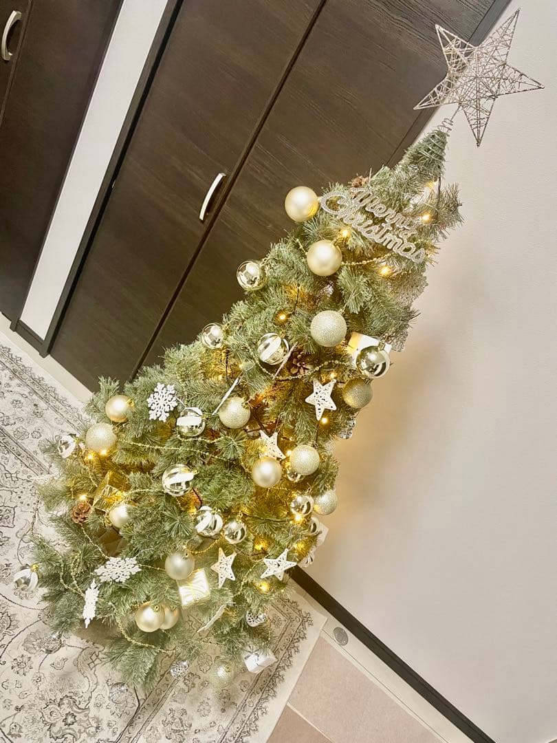 ライト付き クリスマスツリー 約150cm