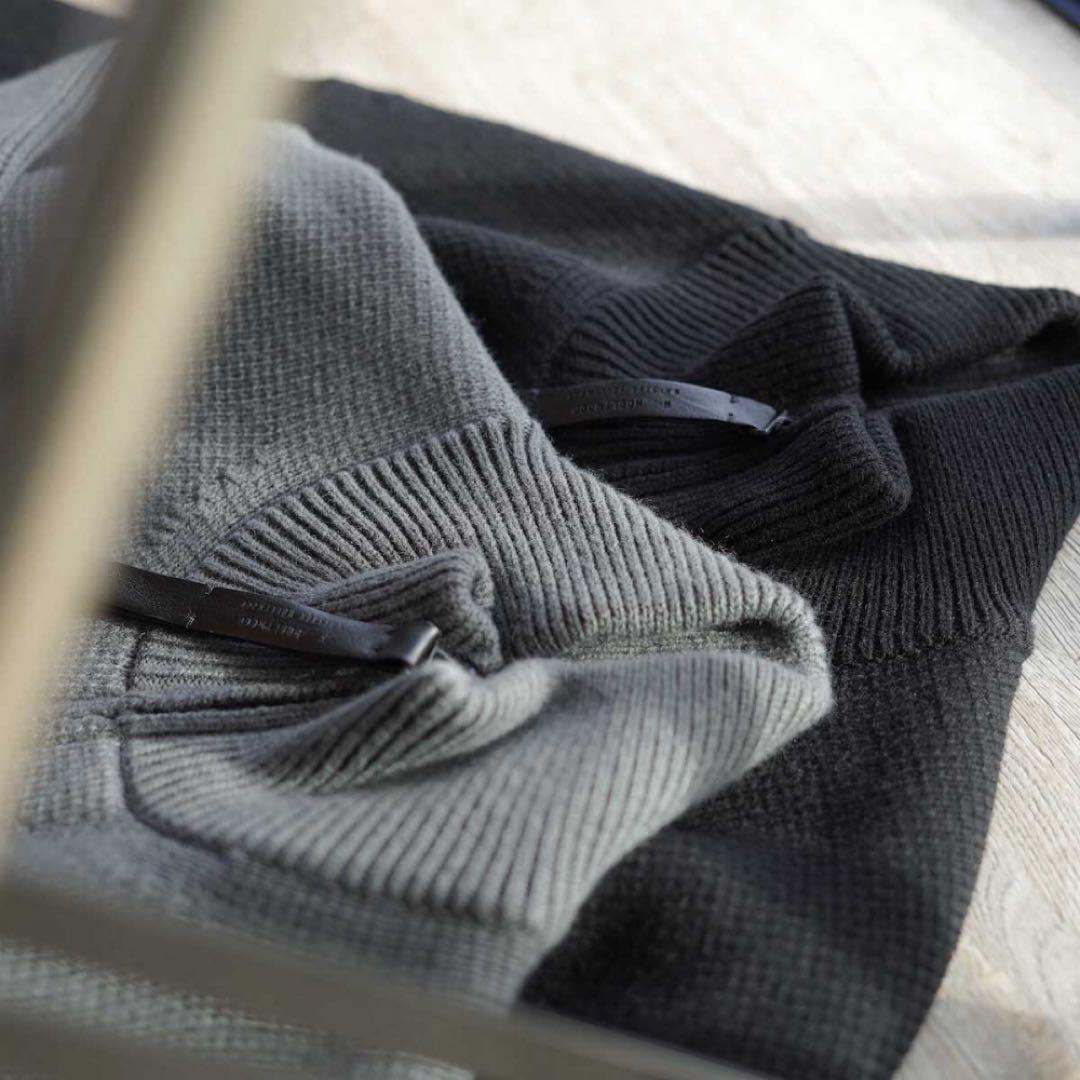 エヌハリウッド ドライバーズニット グレー 38