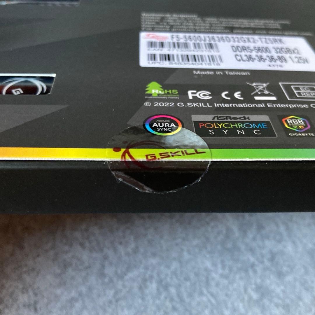 メモリー G.SKILL TRIDENT Z5 RGB DDR5-5600 64GB