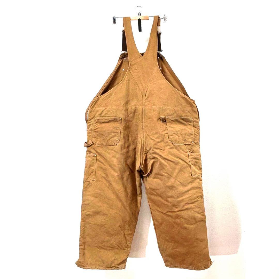 カーハートオーバーオールダブルニーC943ペインターパンツw56極太アメリカ古着
