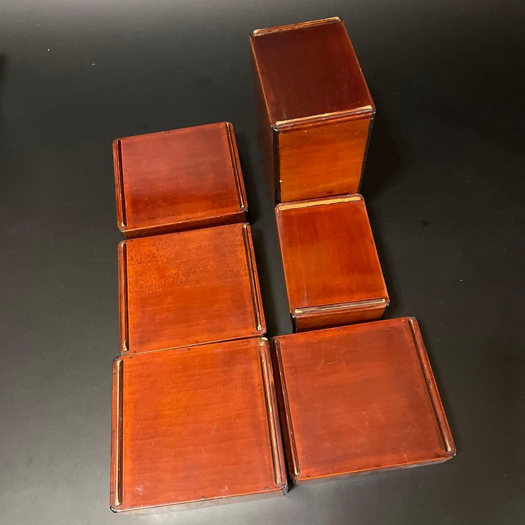 時代物　昔の木製弁当箱　欅　お重箱