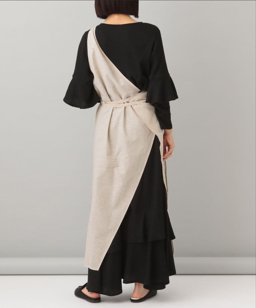 ワンショルエプロン　ベージュ