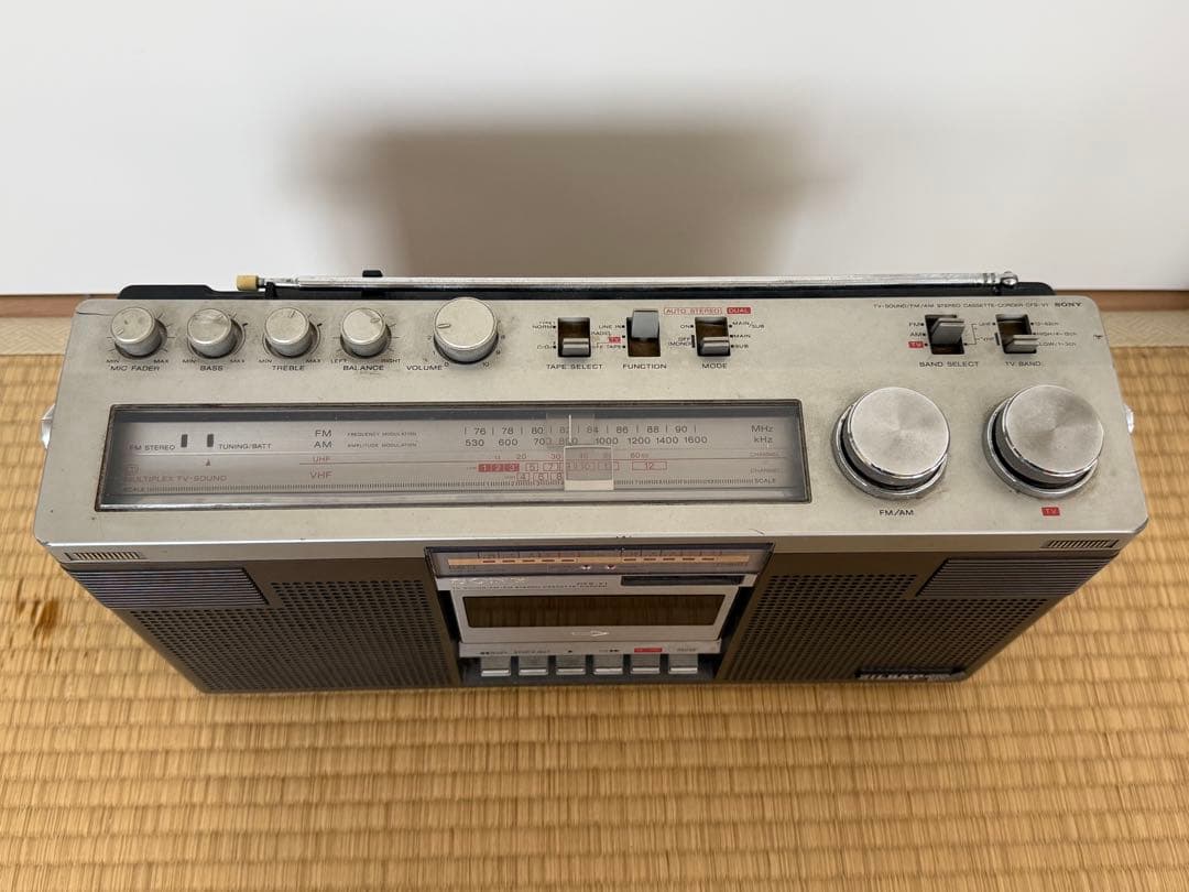 SONY ZILBAP CFS-V1 ラジカセ カセットプレーヤー