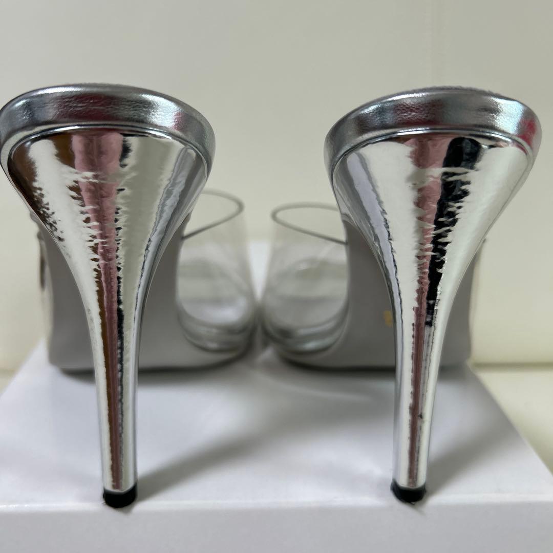 DIANA JBBF大会用ミュール　シルバー25.5cm