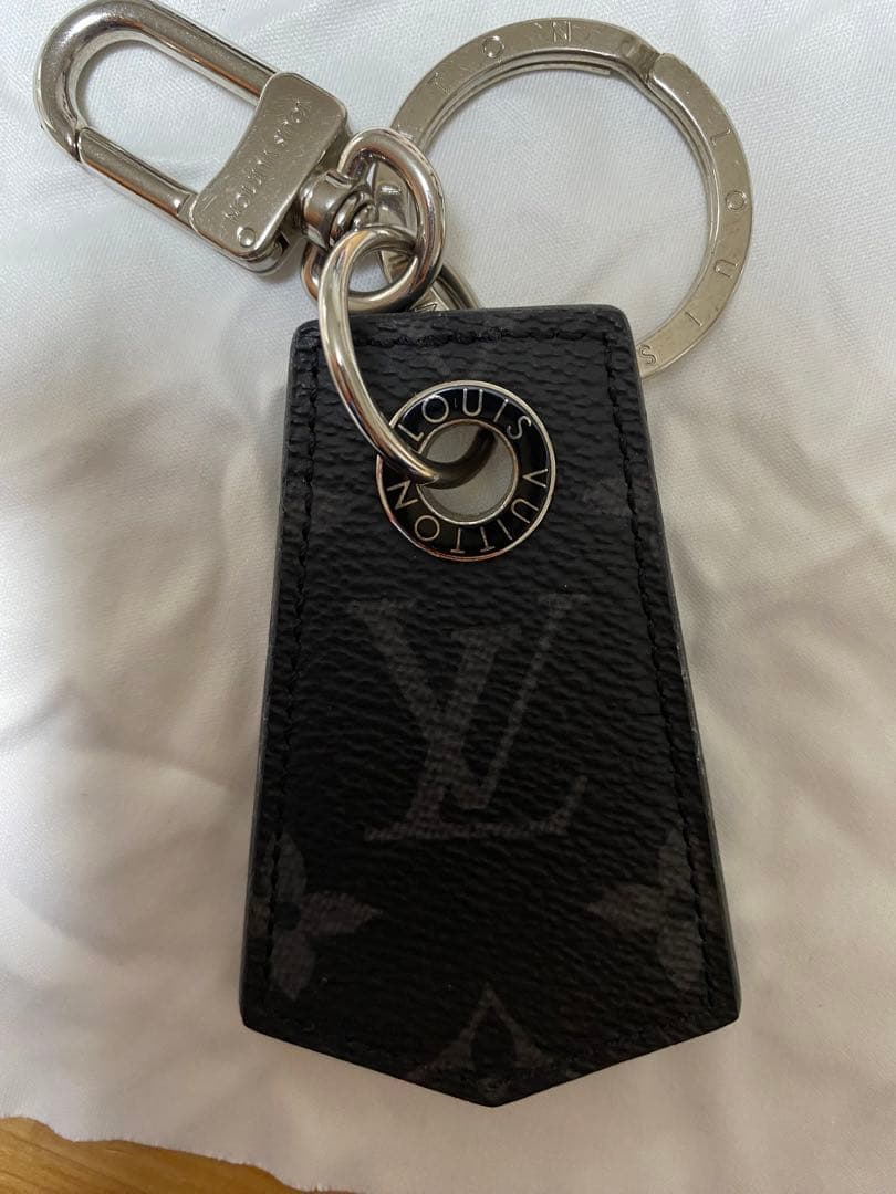 ※イニシャル入※ LOUIS VUITTON モノグラムエクリプス キーリング
