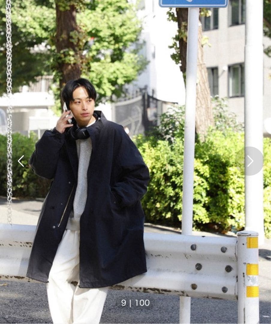 【BEAMS HEART】3WAYビッグシルエットモッズコート　SIZE M