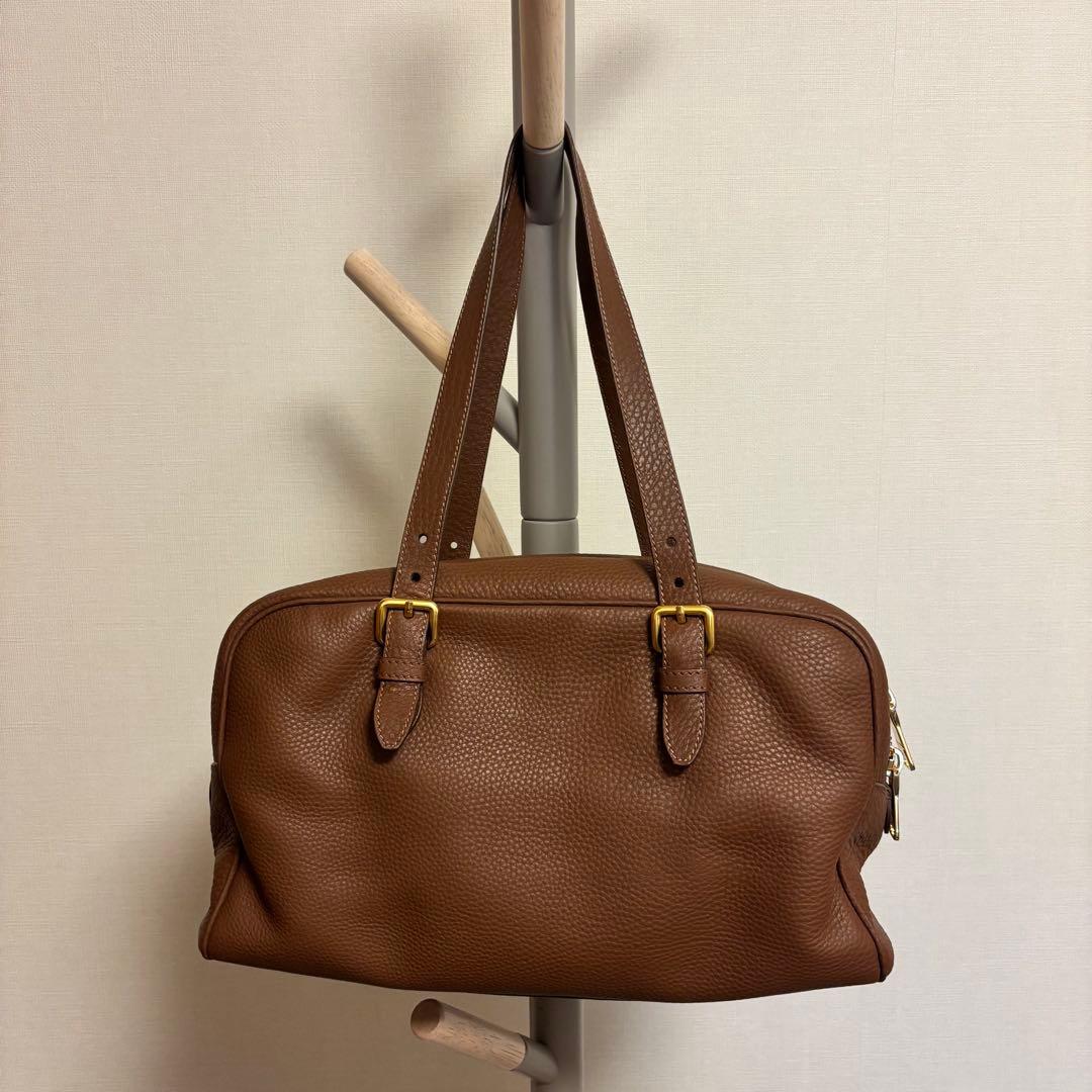 【未使用】miumiu ボストンバッグ ヴィッテロダイノレザー