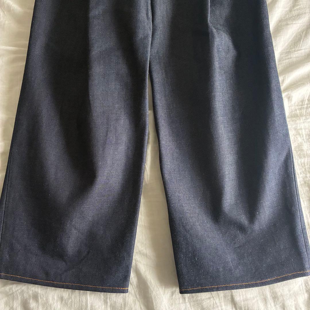 2TUCK WIDE DENIM PANTS -ENTASIS Mk-Ⅱ-