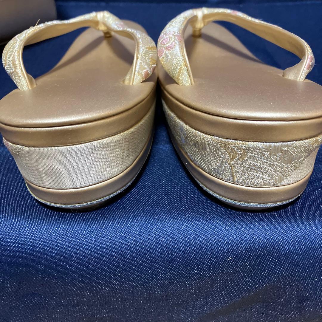 フォーマル　草履　バッグセット　松彩　金　和装小物　着物　本革　正絹