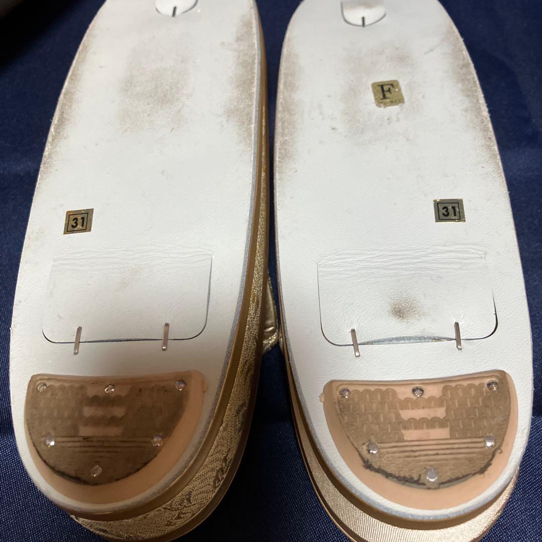 フォーマル　草履　バッグセット　松彩　金　和装小物　着物　本革　正絹