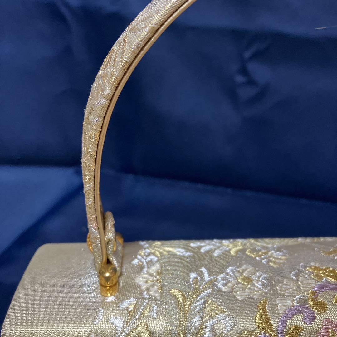 フォーマル　草履　バッグセット　松彩　金　和装小物　着物　本革　正絹