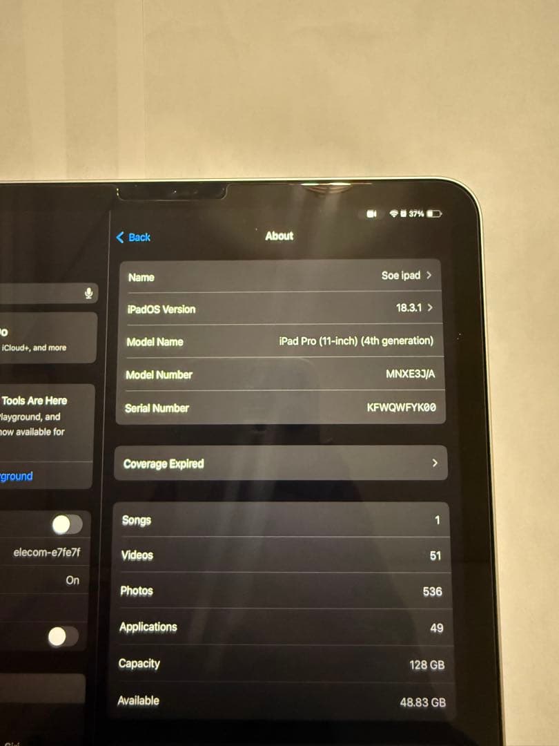 Apple iPad Pro 11インチ 第４世代　本体