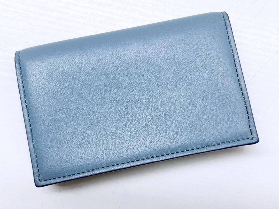 美品　LOEWE　ロエベ　アナグラム　レザー　カードホルダー　名刺入れ