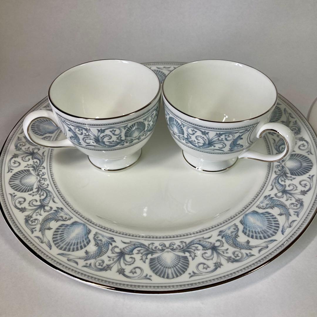  ドルフィンホワイト C&S 2客 大皿2枚 セット