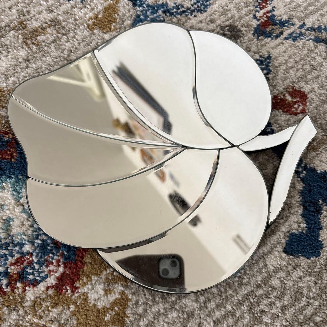 ローラアシュレイ　ウォールミラー　３枚組　ウォールアート　パームリーフ