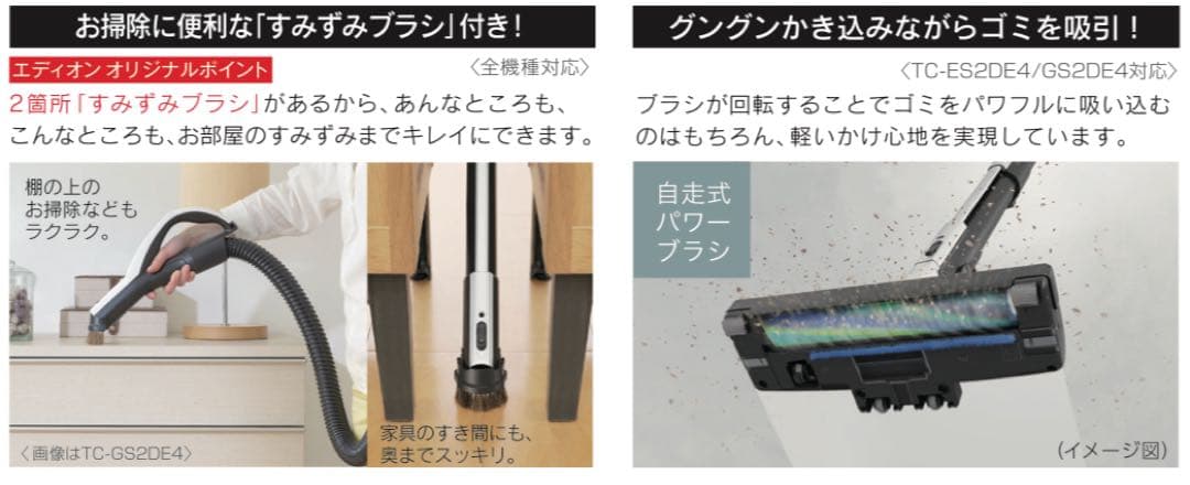 【新品】三菱サイクロン式掃除機TC-ES2DE4-A エディオンオリジナルカラー