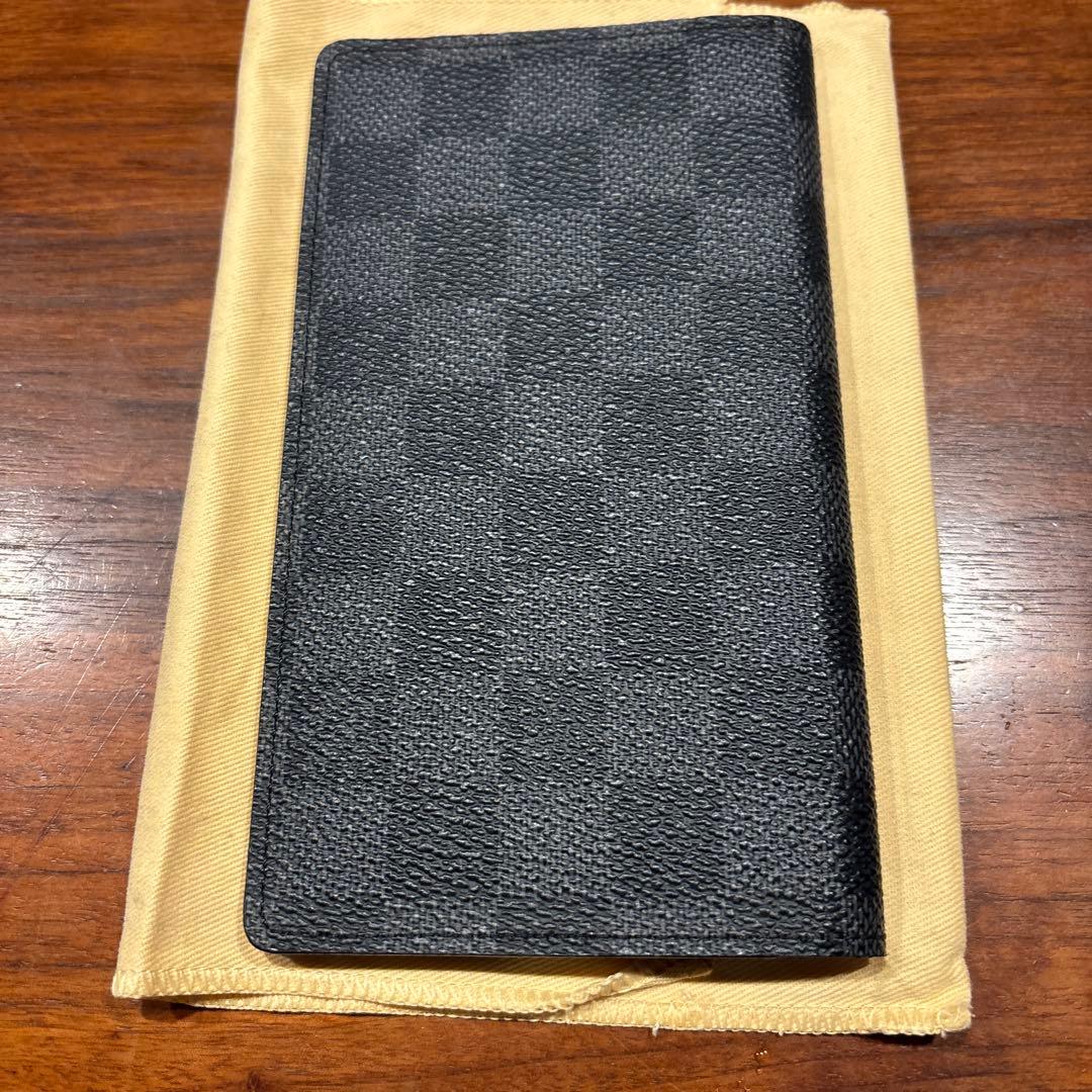 LOUIS VUITTON カードホルダー ブラック　ダミエ　手帳カバー