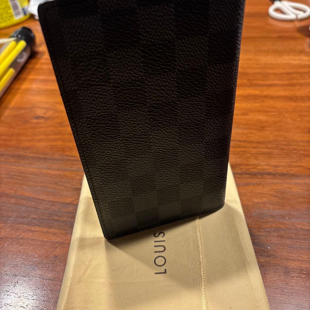 LOUIS VUITTON カードホルダー ブラック　ダミエ　手帳カバー