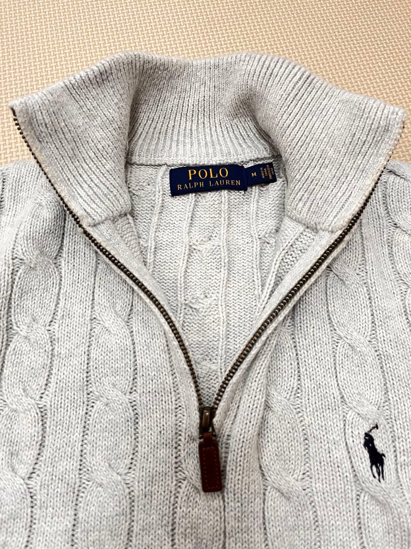 Polo Ralph Lauren ハーフジップケーブルニットセーター