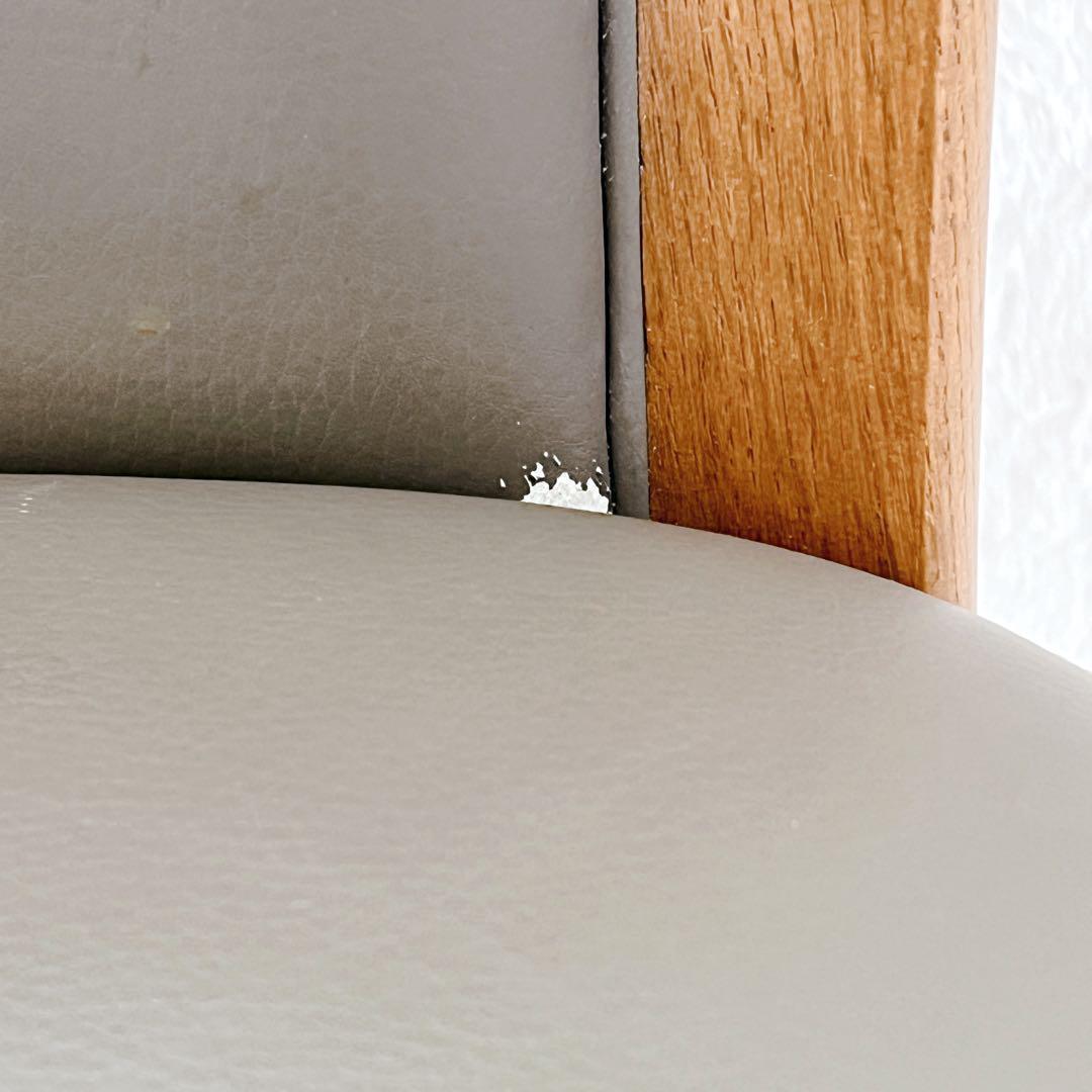 【皇室御用達】浜本工芸　ダイニングチェア　DC-1800 カーキ 肘置き付き