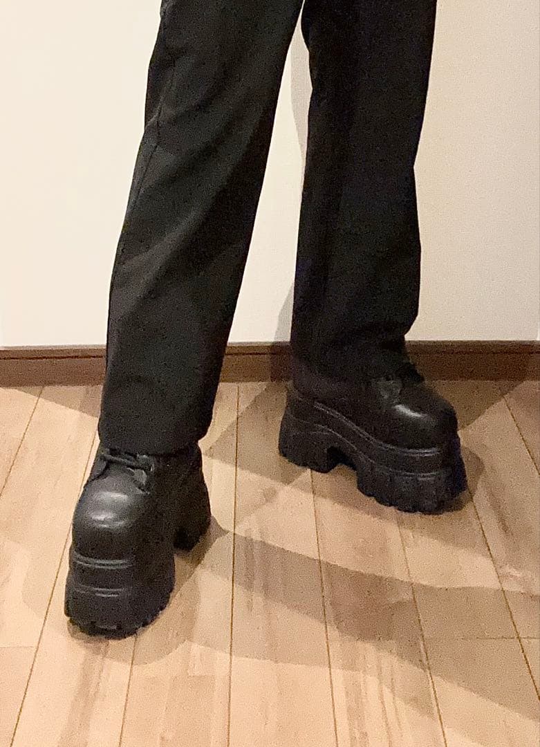 コスプレ 厚底 ブーツ ヒール 22cm厚底 タオバオ 官杨 23cm