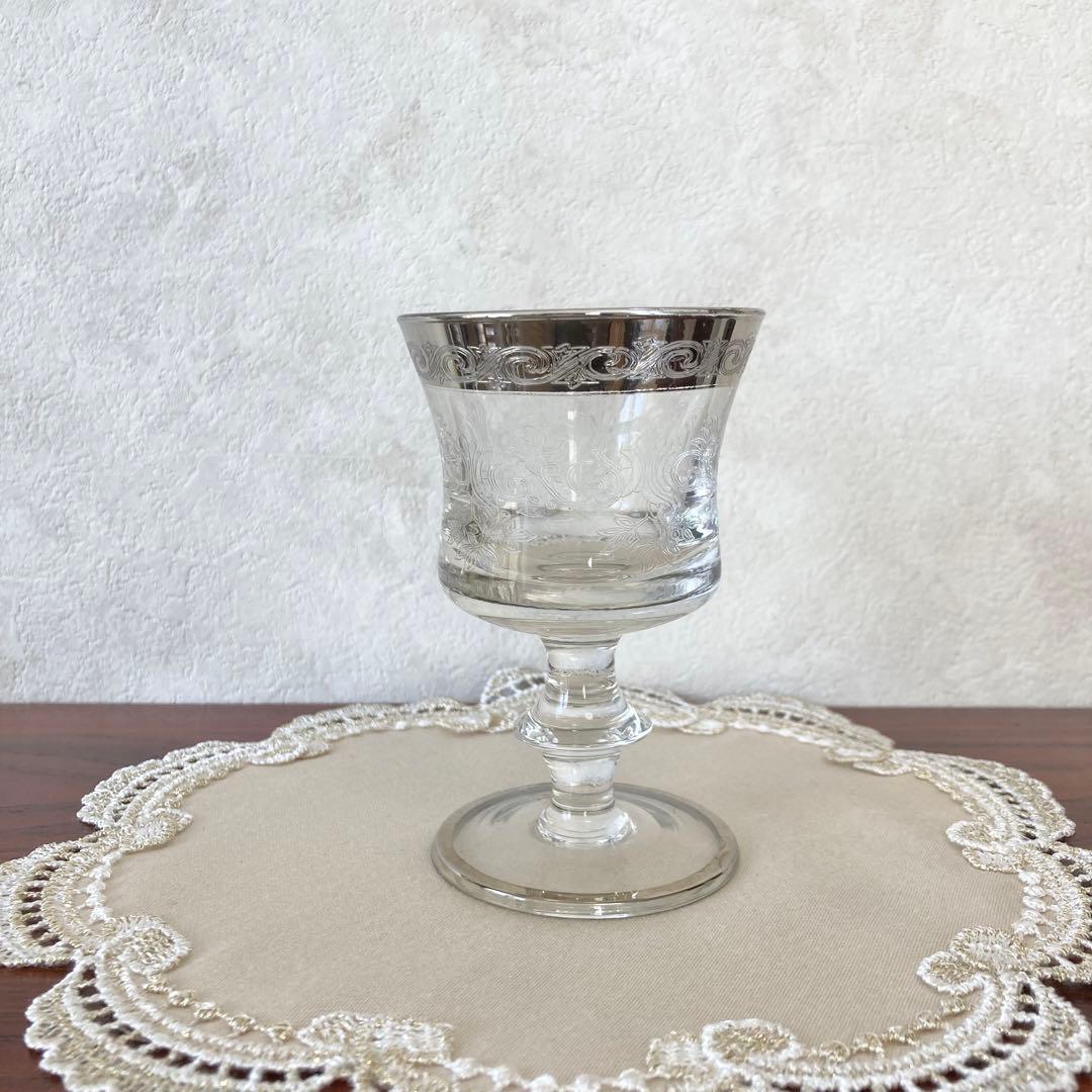 ヴェネツィアンガラス　ワイングラス　ショットグラス　ムラーノガラス　メディチ