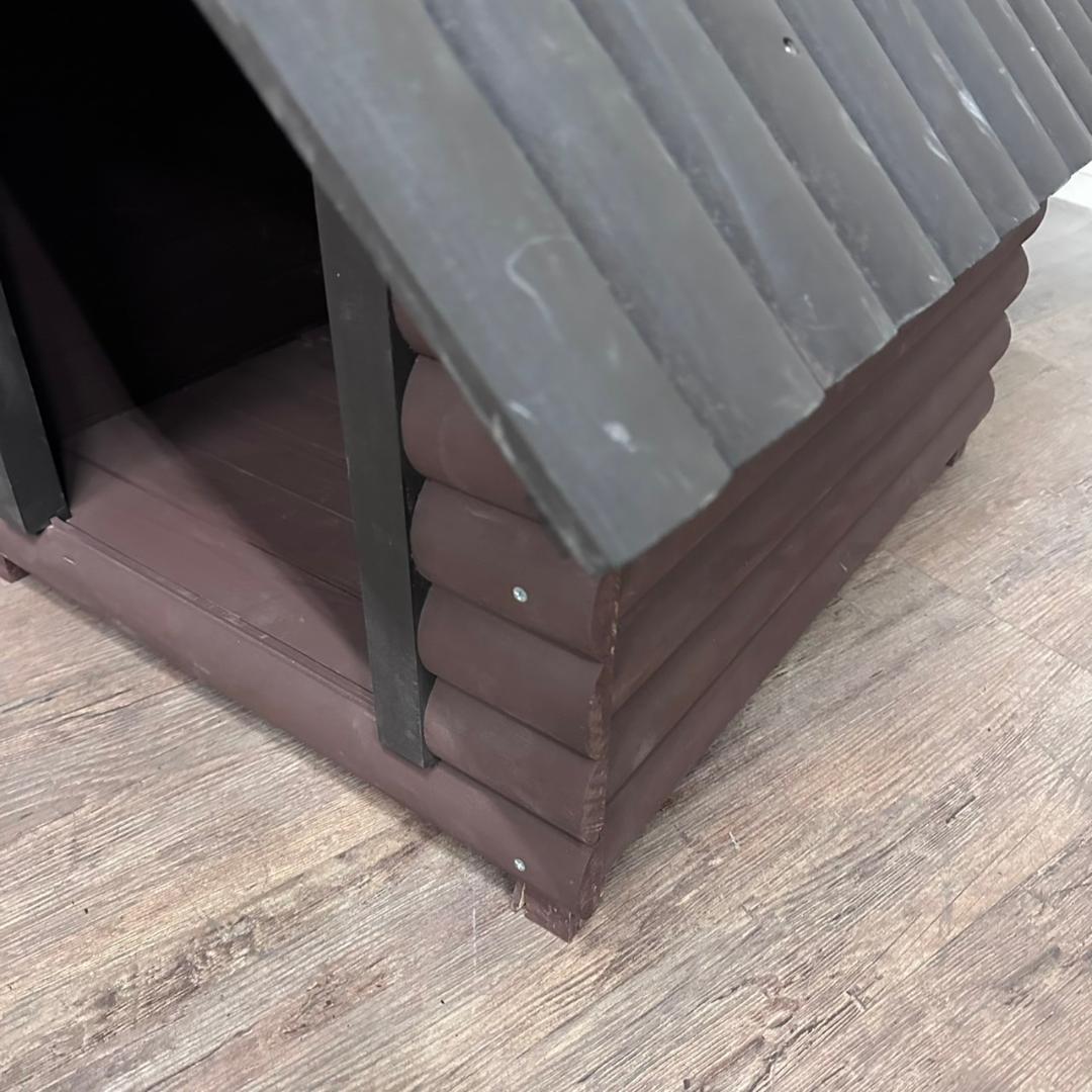新品　　未使用　ログハウス風　犬小屋　ドッグハウス　完成品