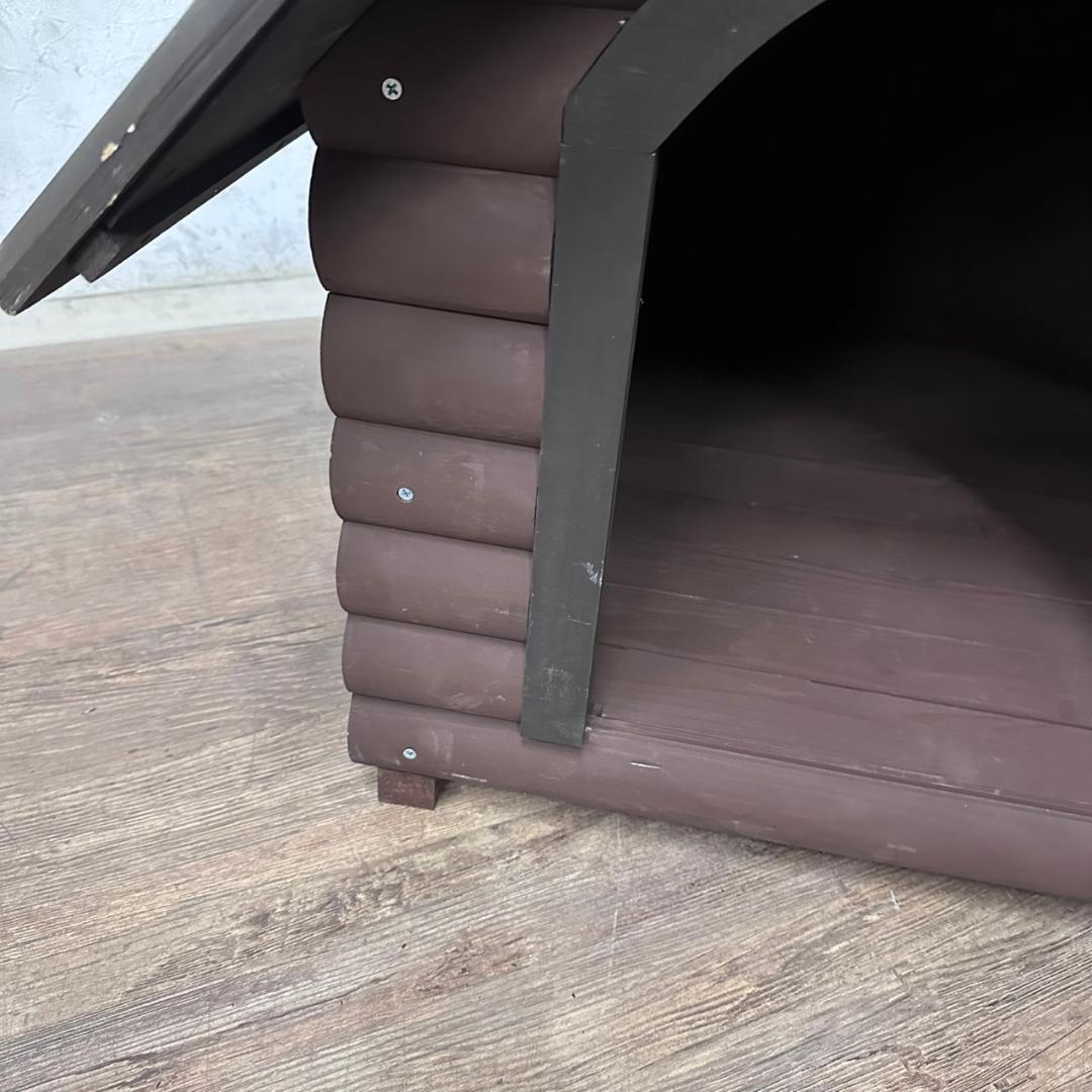 新品　　未使用　ログハウス風　犬小屋　ドッグハウス　完成品