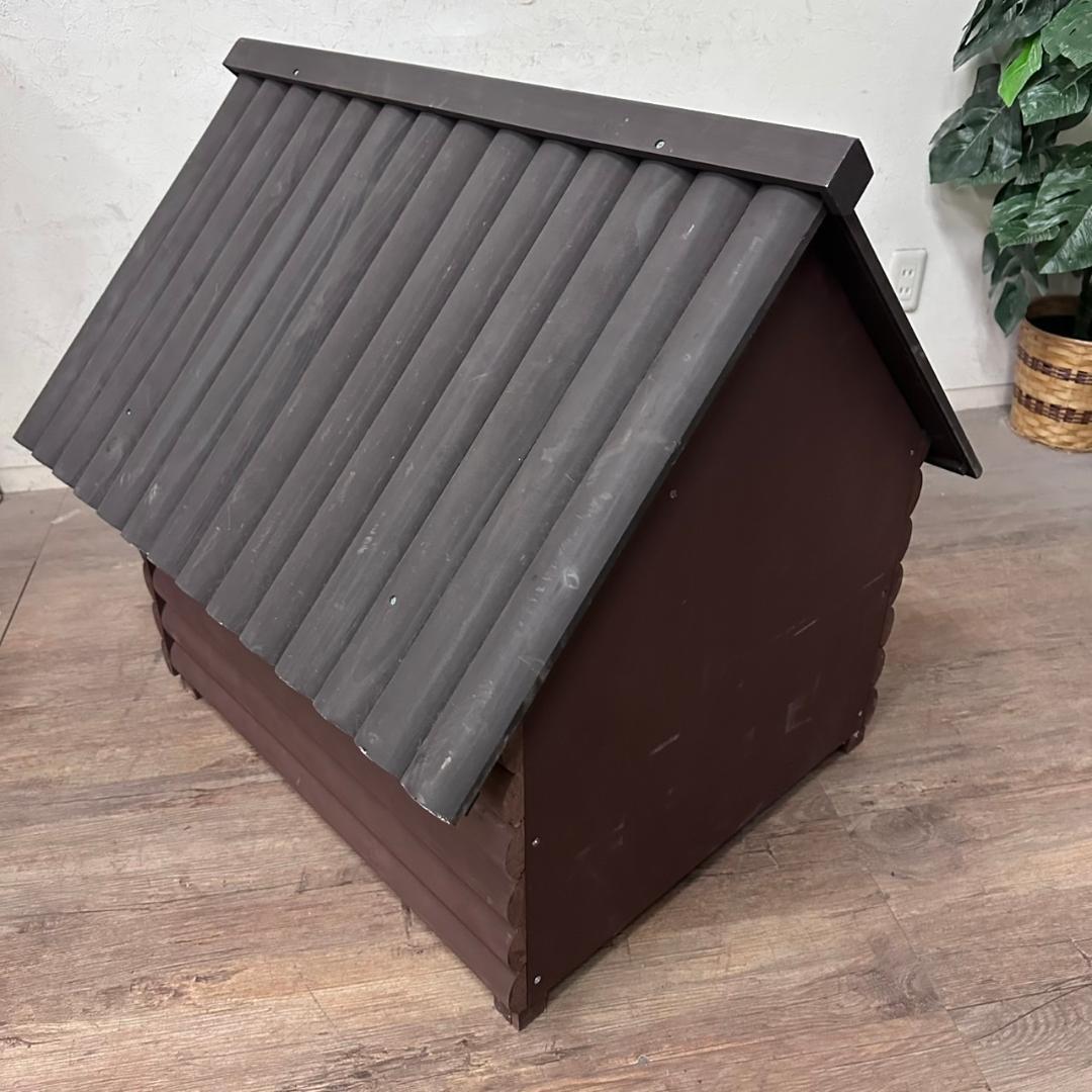新品　　未使用　ログハウス風　犬小屋　ドッグハウス　完成品