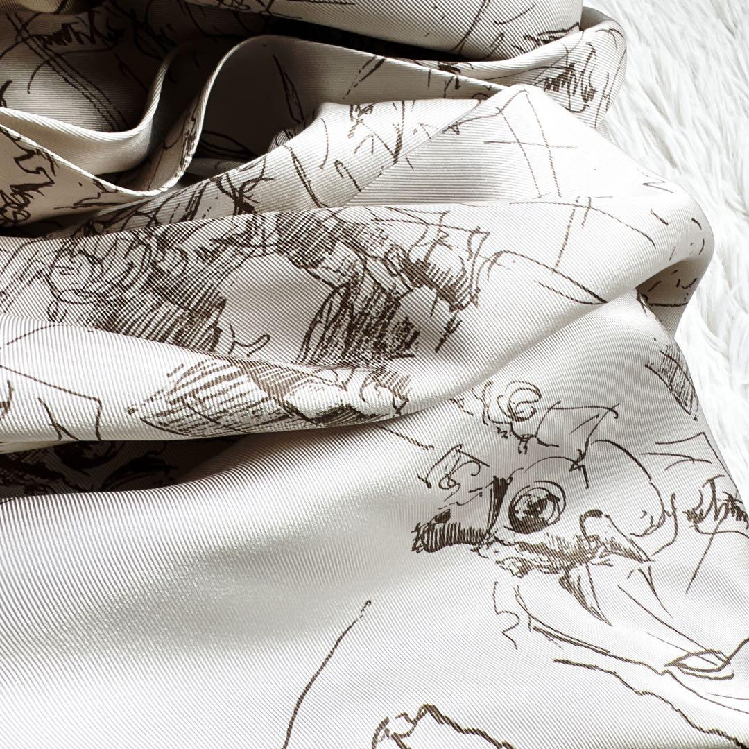 極美品　Hermèsシルク カシュクールジャケット パールボタン