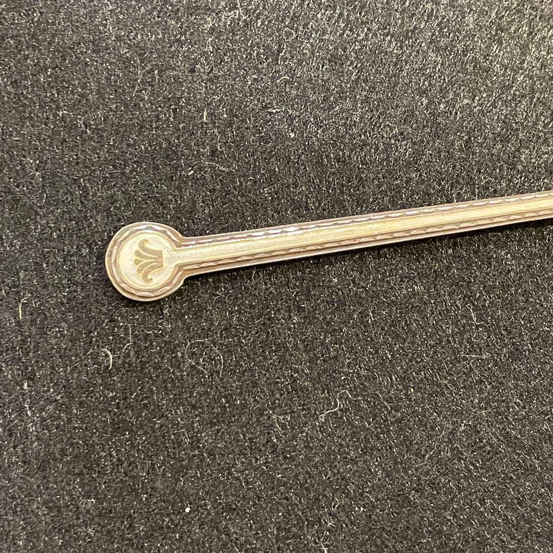 デヴィット アンデルセン カトラリー スプーン シルバー 純銀 ホワイト 七宝焼