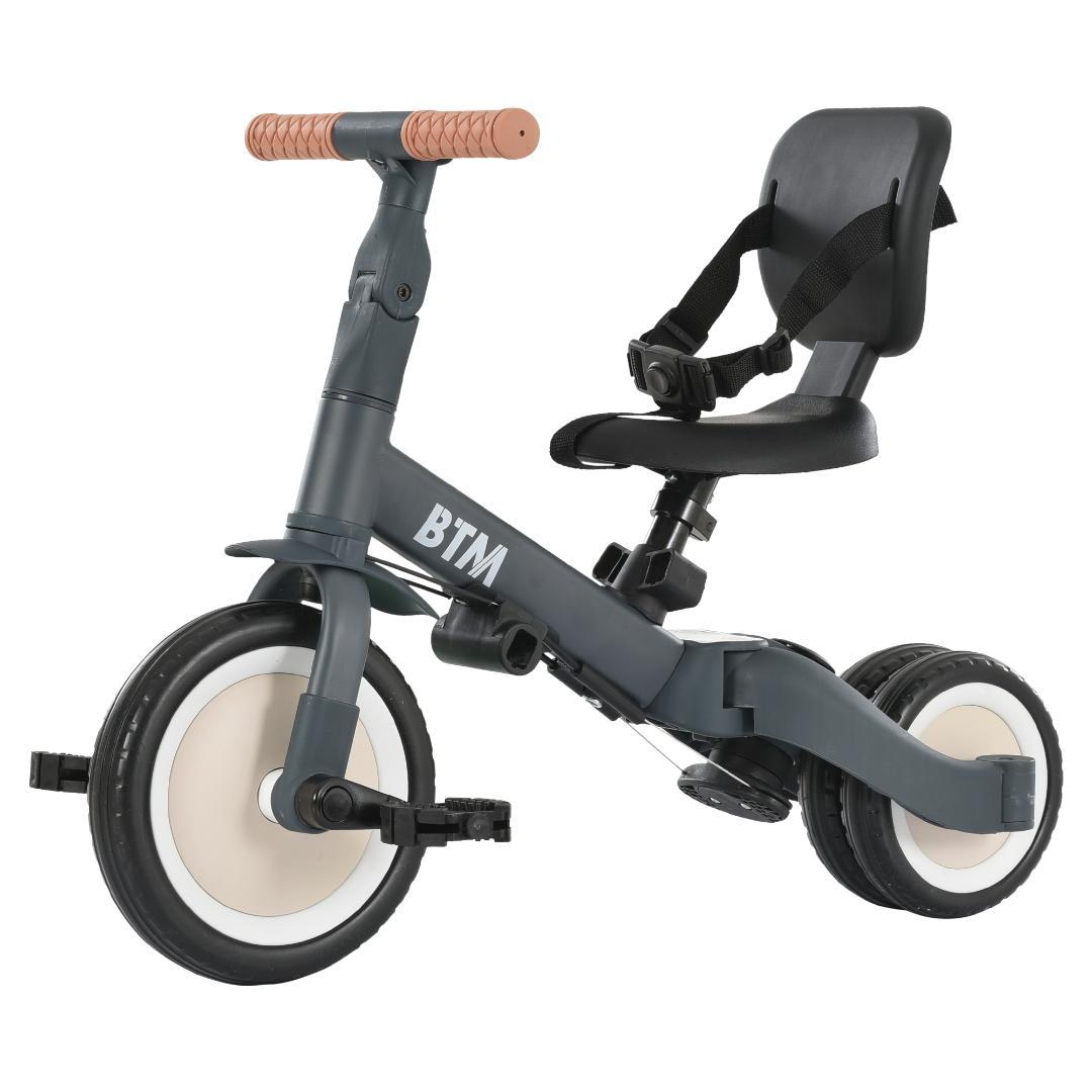 子供用三輪車 4in1 三輪車のりもの 押し棒付き 自転車 おもちゃ 乗用玩具