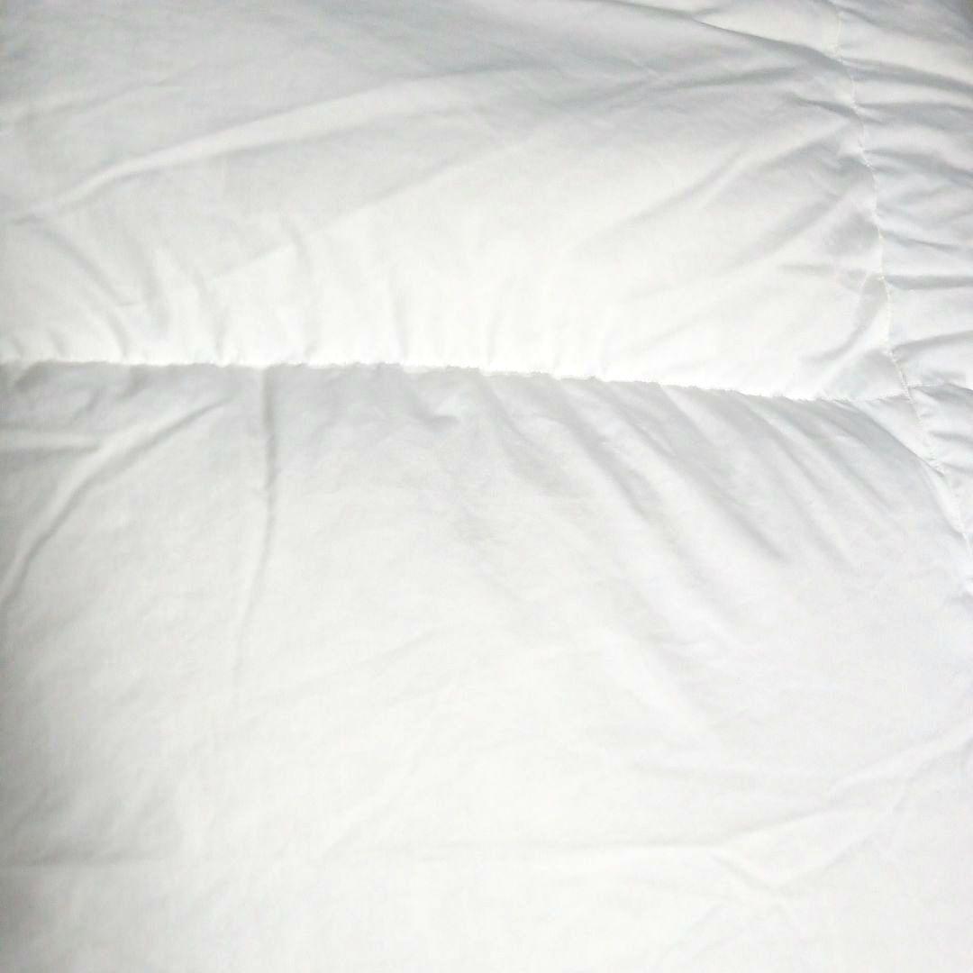 【美品】ニトリ 羽毛掛け布団 セミダブル 170×210 白 ループ 使用頻度少