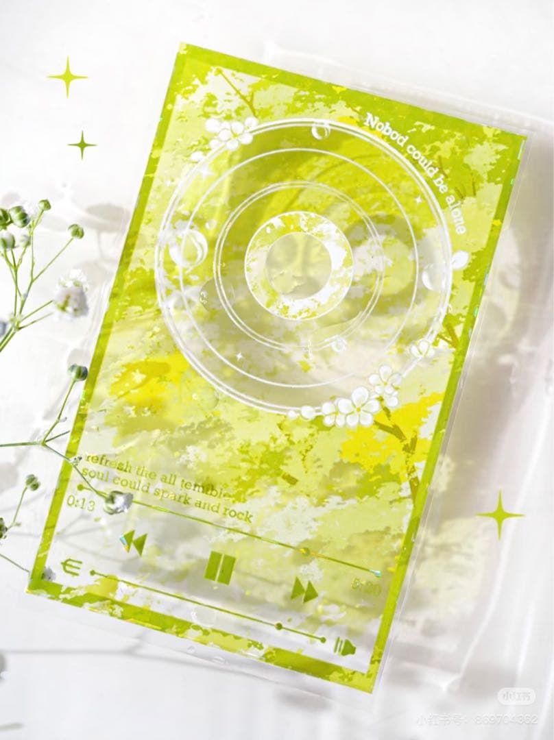 【8464】海外　マステ　5m巻売り　貝殻光マスキングテープ　CD