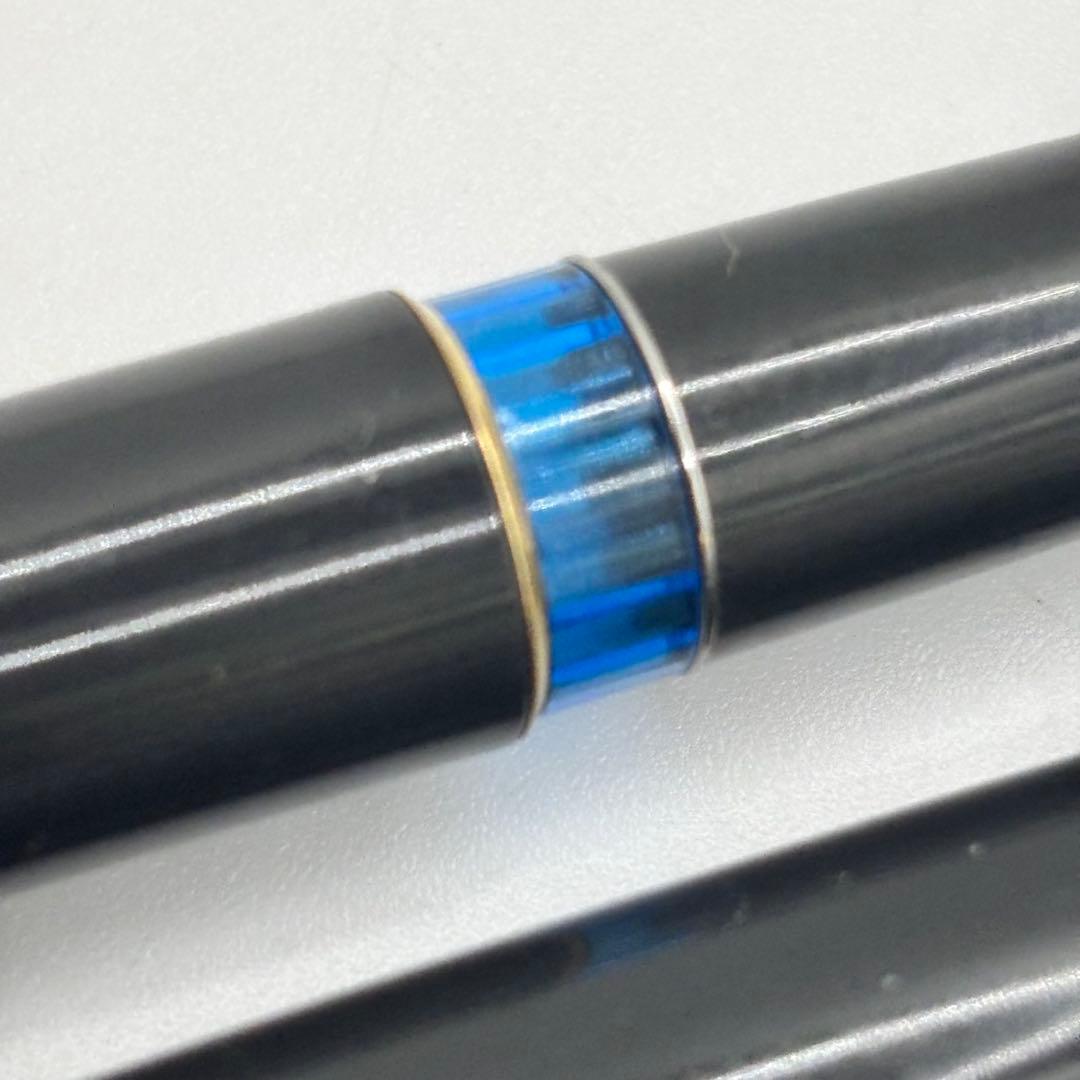 MONTBLANC 万年筆 No,24 青色インクビュー ブラック