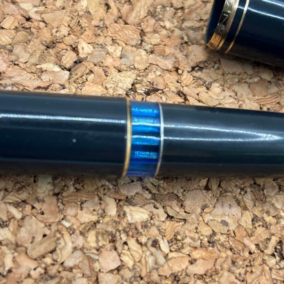 MONTBLANC 万年筆 No,24 青色インクビュー ブラック