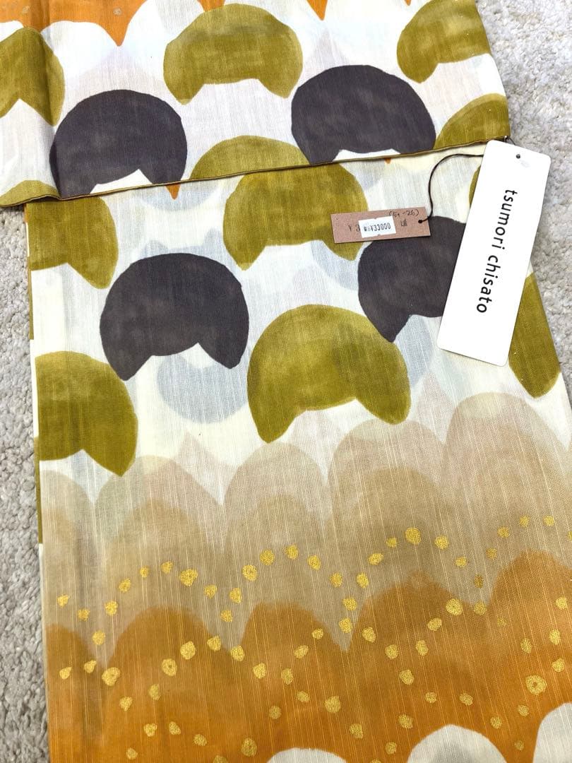 【新品】tsumori chisatoブランド浴衣　オレンジ猫