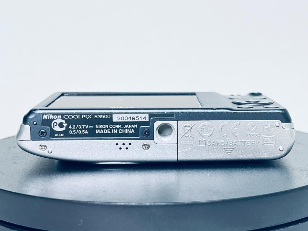 NIKON ニコン COOLPIX S3500 シルバー バッテリー SDカード