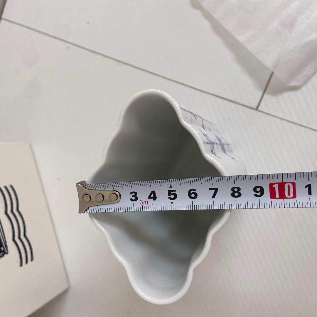 未使用⭐️ロイヤルコペンハーゲン　フラワーベース　ブルーパルメッテ