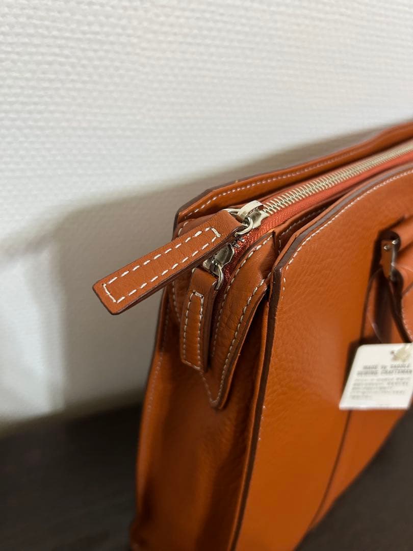 新品未使用✴︎ソメス✴︎ライトブラウンレザー ビジネスバック 男女兼用