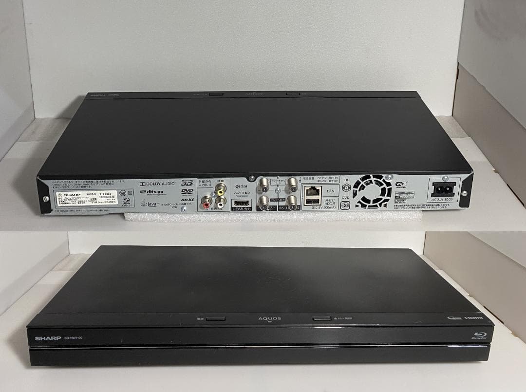 タイムセール中　BD-ＮW1100　17年製 容量アップHDD：1TB