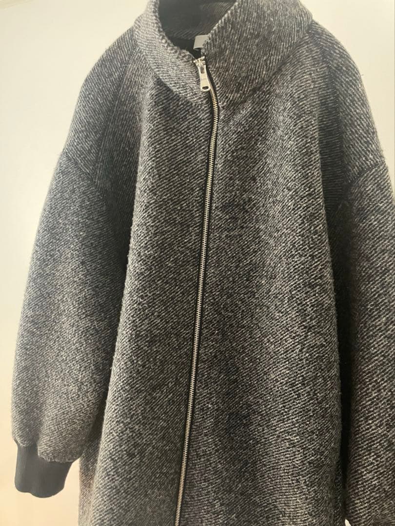 アダムエロペ ツイードボンディングコーディガン