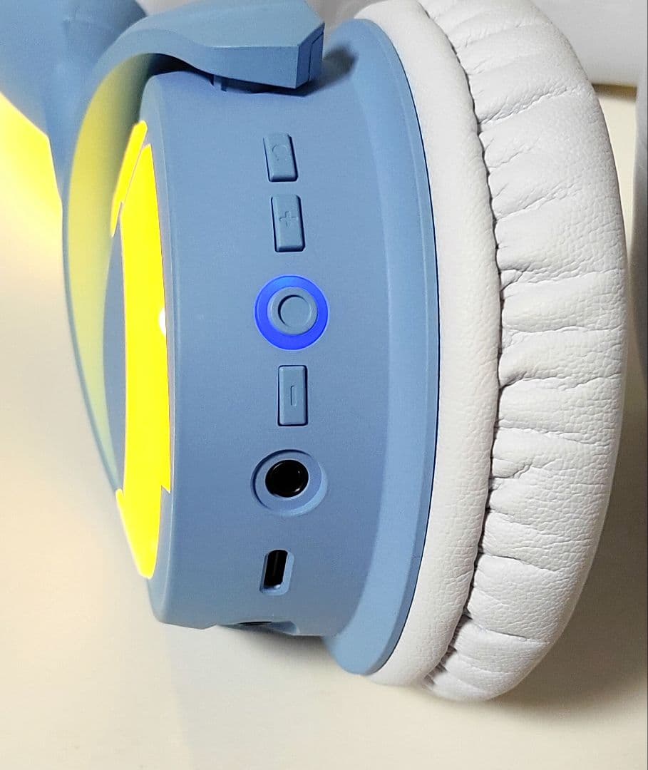 YOWU RGB 猫耳ヘッドホン　カラー 水色