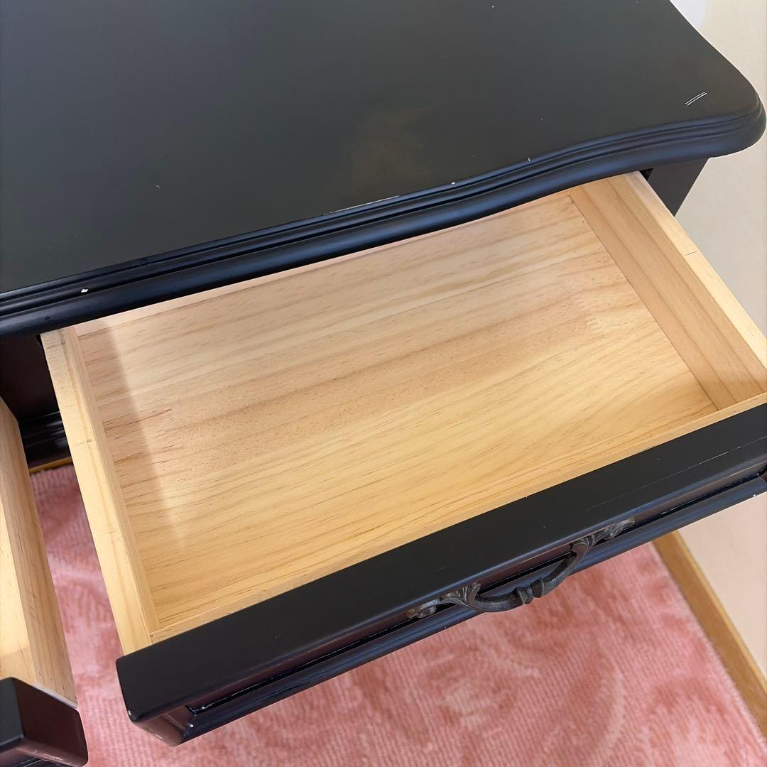 コンソールテーブル アンティーク風 黒 ゴシック ヴィンテージ風